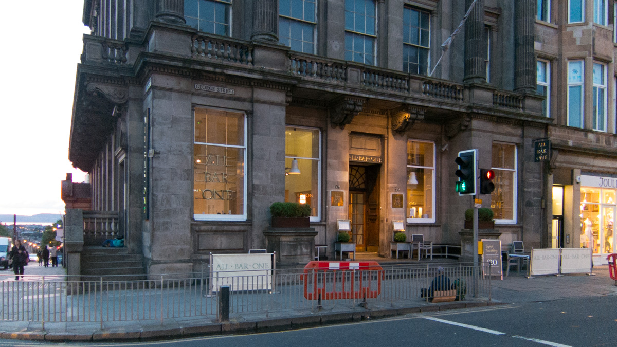 All Bar One, George Street, Edinburgh (exterior) | Edinburgh Pubs